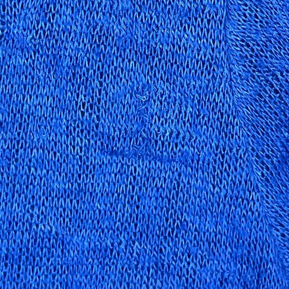 Philosophy Blue Crop Sleeve Lightweight Sweater Size Medium - Picture 5 of 9